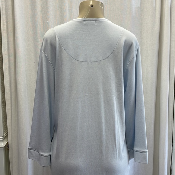 Baby Blue Zipper Robe Cotn Size Small - Picture 4 of 6